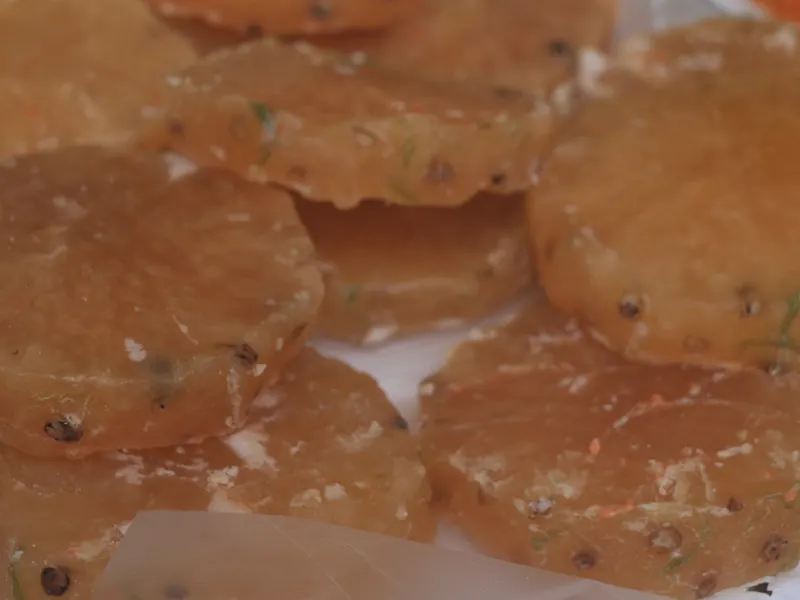 Rebanadas de piña cristalizada